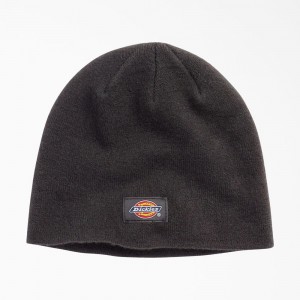 Grey Men's Dickies Skull Beanie | SRZ732801