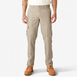 Grey Men's Dickies Slim Fit Cargo Pants | KVI963708