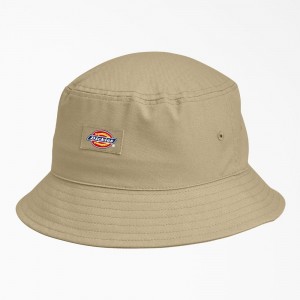 Grey Men's Dickies Twill Bucket Hat | ANI402158