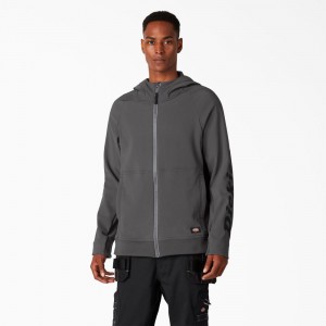 Grey Men's Dickies Ultimate ProTect Zip Hoodie | XBU750641