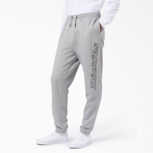 Grey Men's Dickies Uniontown Regular Fit Sweat Pants | KVQ705364