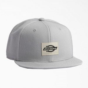 Grey Women's Dickies Mid Pro Flat Brim Hat | TFP718923