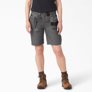 Grey Women's Dickies Traeger x Relaxed Fit Shorts | LYZ421509