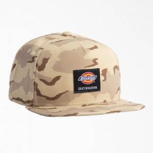 Khaki Men's Dickies Skateboarding Mid Pro Cap | ODC387265