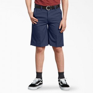 Navy Kids' Dickies Husky Classic Fit Shorts | AFE504178