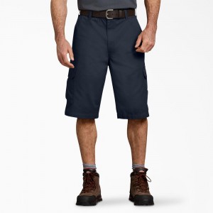 Navy Men's Dickies Loose Fit Work Shorts | KOR672109