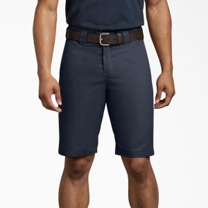 Navy Men's Dickies Regular Fit Work Shorts | TEX469127