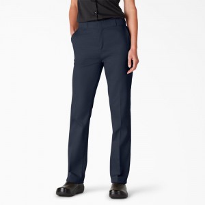 Navy Women's Dickies FLEX Original Fit Work Pants | WMG438750