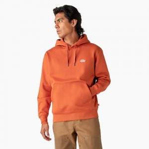 Orange Men's Dickies Summerdale Hoodie | KAM046892