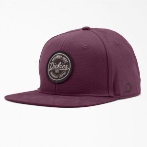 Purple Men's Dickies Flat Bill Duck Cap | TNX735619