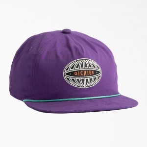 Purple Men's Dickies Mid Pro Embroidered Cap | FXP137804