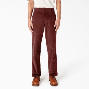 Red Men's Dickies Regular Fit Corduroy Pants | UPO612380