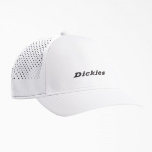 White Men's Dickies Low Pro Athletic Trucker Hat | XTB394025