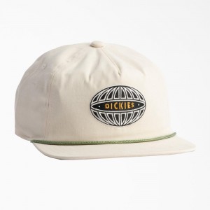 White Men's Dickies Mid Pro Embroidered Cap | EIT246793