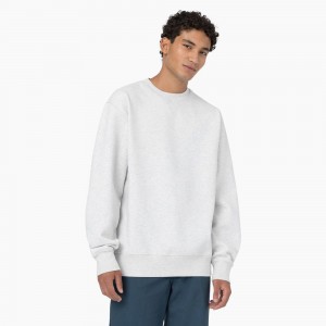 White Men's Dickies Summerdale Sweatshirt | CPD015243