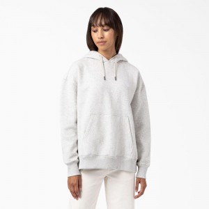 White Women's Dickies Summerdale Hoodie | PNU297405