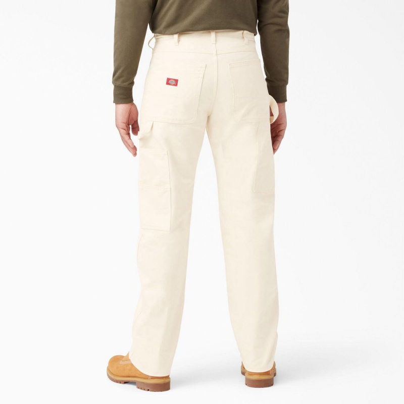 Beige Men's Dickies Relaxed Fit Straight Leg Painter's Pants | GUX758319