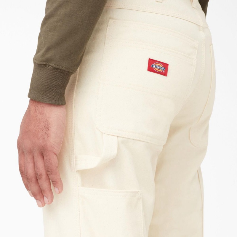 Beige Men's Dickies Relaxed Fit Straight Leg Painter's Pants | GUX758319