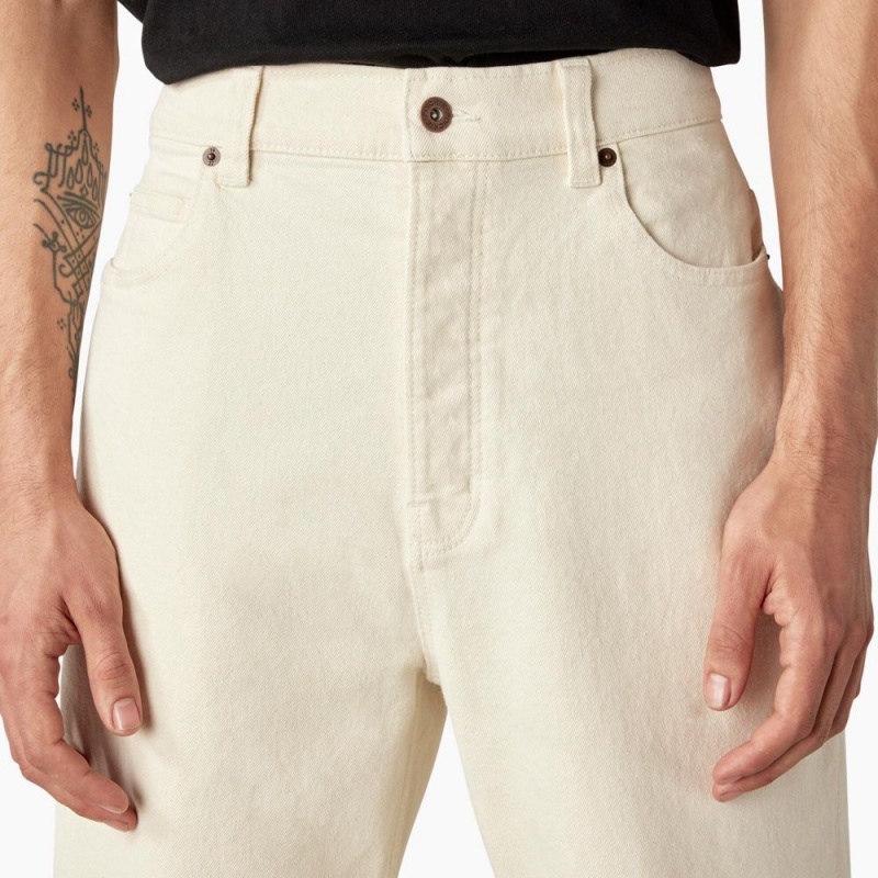 Beige Men's Dickies Thomasville Loose Fit Jeans | ITS046729