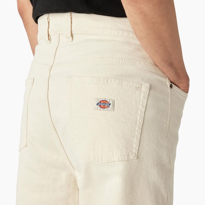 Beige Men's Dickies Thomasville Loose Fit Jeans | ITS046729