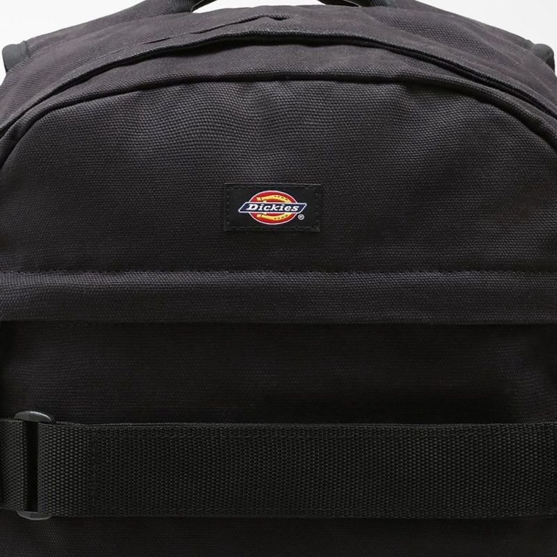 Black Kids' Dickies Duck Canvas Backpack | AGC693758