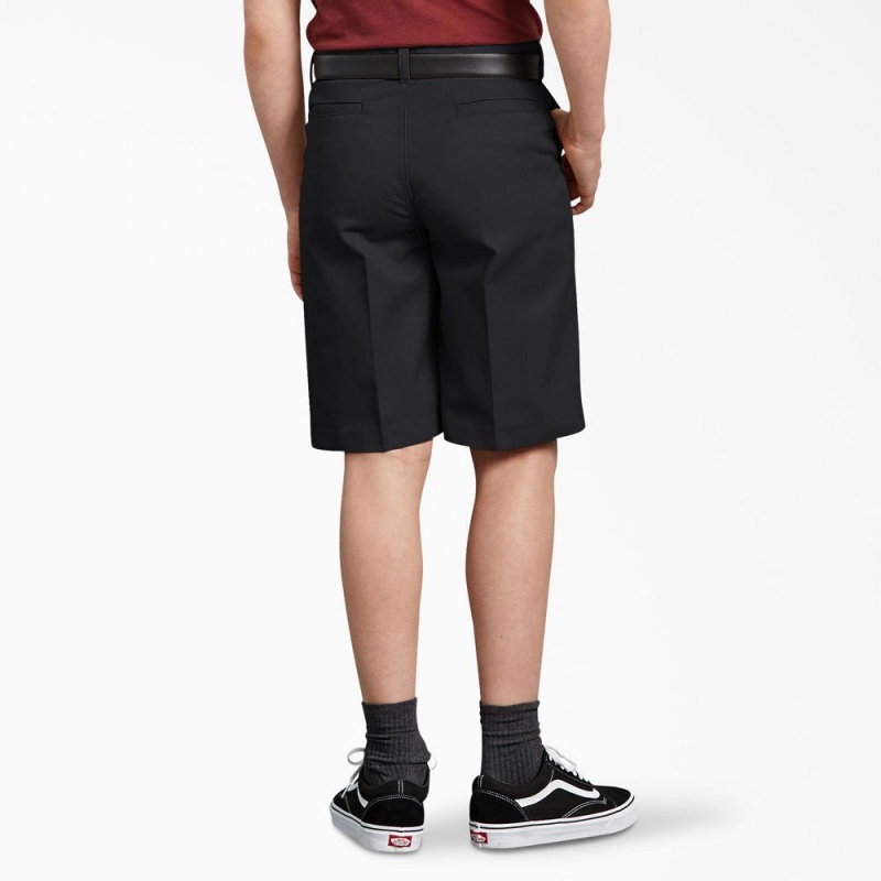 Black Kids' Dickies Husky Classic Fit Shorts | LZH103764