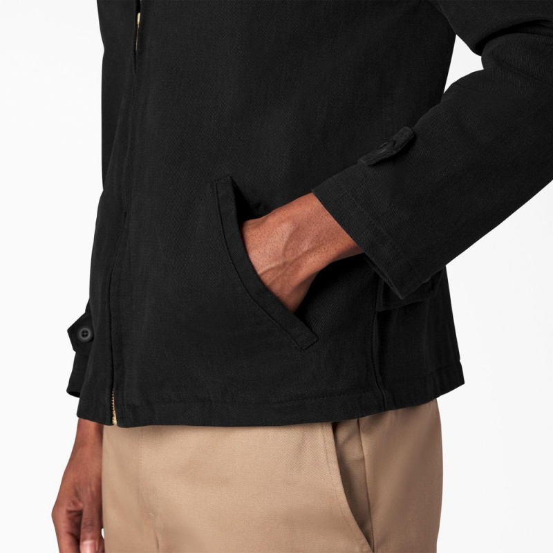 Black Men's Dickies 1922 Brushed Twill Jacket | HMN051847