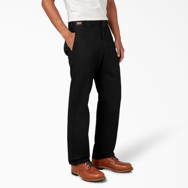 Black Men's Dickies 1922 Cotton Pants | FDV048329