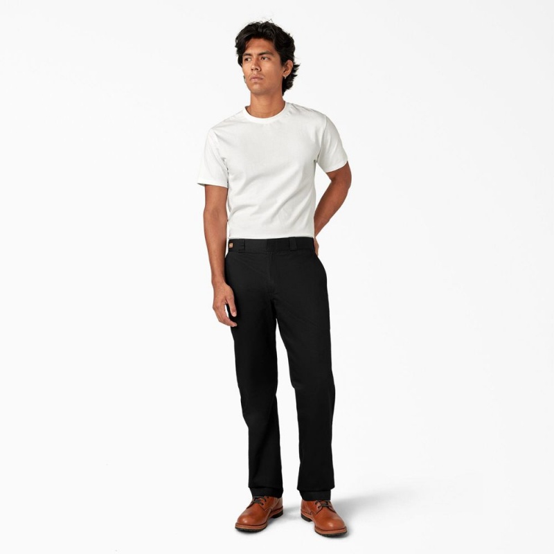 Black Men's Dickies 1922 Cotton Pants | FDV048329