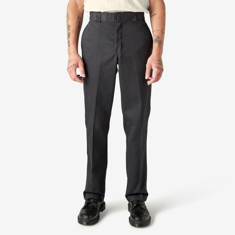 Black Men\'s Dickies 874® FLEX Work Pants | QYF506824