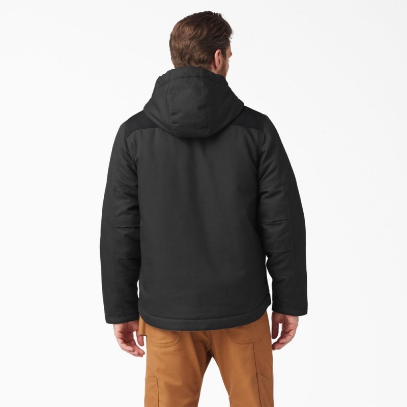 Black Men's Dickies DuraTech Renegade FLEX Duck Jacket | UQL538402