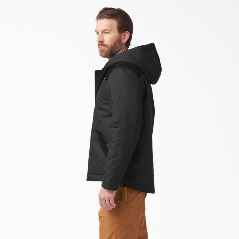 Black Men's Dickies DuraTech Renegade FLEX Duck Jacket | UQL538402