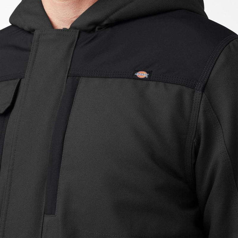 Black Men's Dickies DuraTech Renegade FLEX Duck Jacket | UQL538402