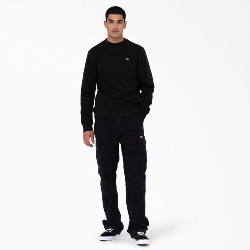 Black Men's Dickies Eagle Bend Relaxed Fit Double Knee Cargo Pants | DXZ596428