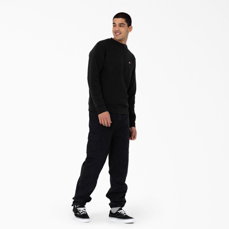 Black Men's Dickies Eagle Bend Relaxed Fit Double Knee Cargo Pants | DXZ596428