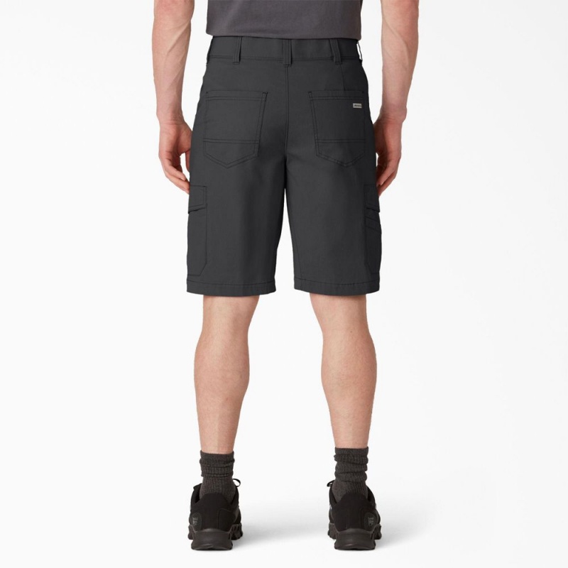 Black Men's Dickies FLEX Cooling Regular Fit Cargo Shorts | LBI872054