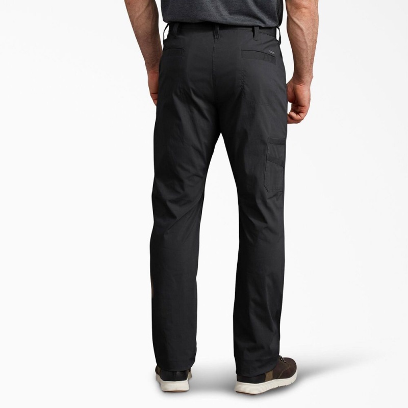 Black Men's Dickies FLEX Cooling Relaxed Fit Pants | SQI574210