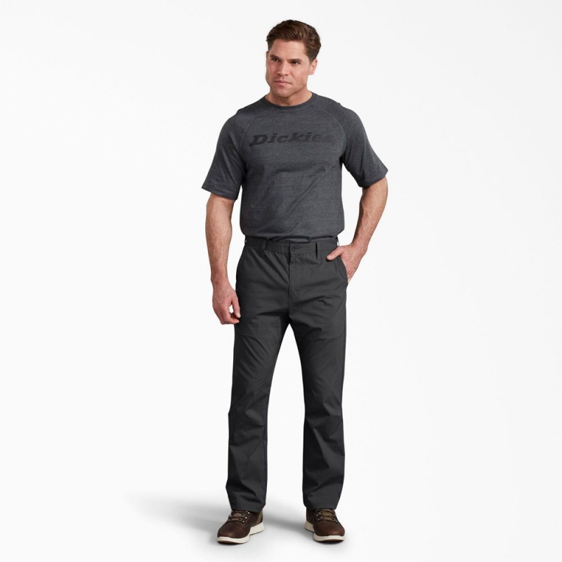 Black Men's Dickies FLEX Cooling Relaxed Fit Pants | SQI574210