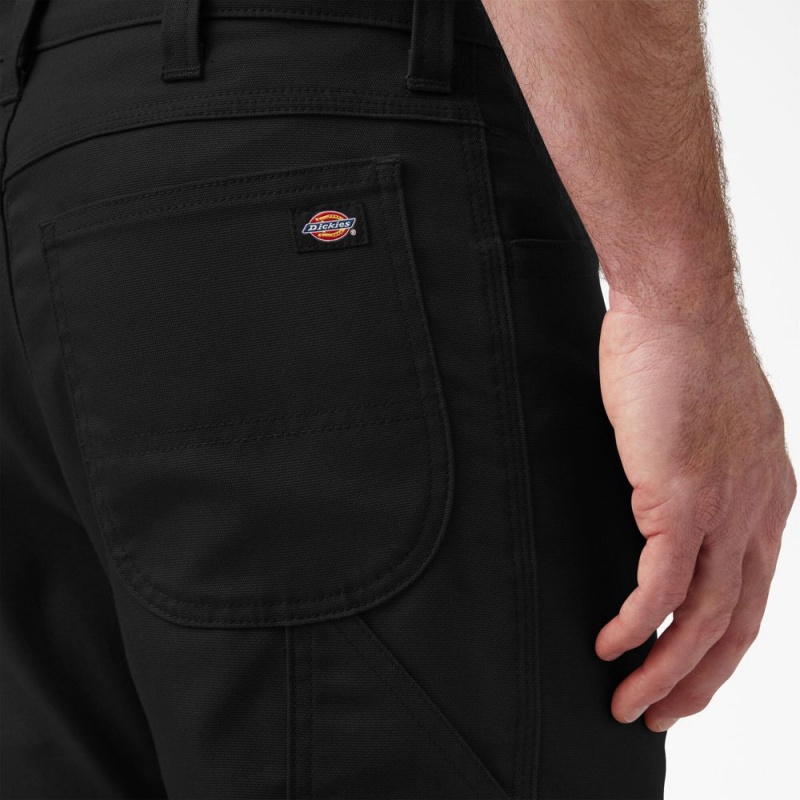 Black Men's Dickies FLEX DuraTech Relaxed Fit Duck Pants | UAC584936