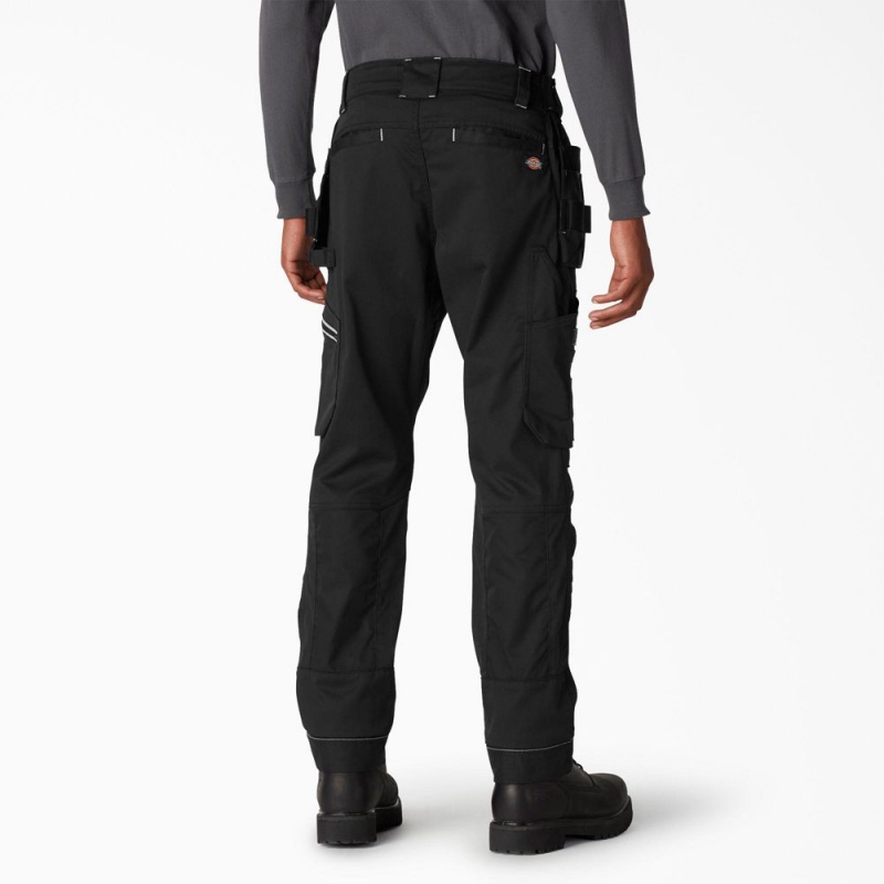 Black Men's Dickies FLEX Performance Workwear Regular Fit Holster Pants | PXV639527