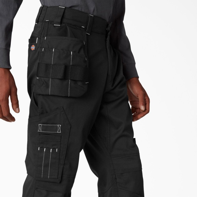 Black Men's Dickies FLEX Performance Workwear Regular Fit Holster Pants | PXV639527