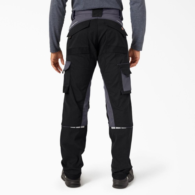 Black Men's Dickies FLEX Performance Workwear Regular Fit Pants | GZA395178