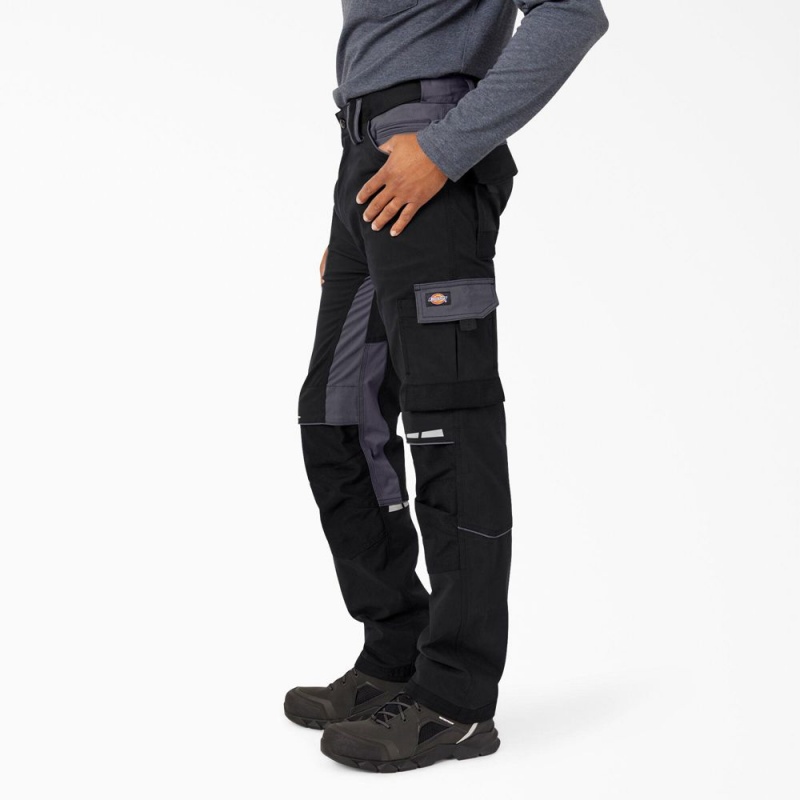 Black Men's Dickies FLEX Performance Workwear Regular Fit Pants | GZA395178