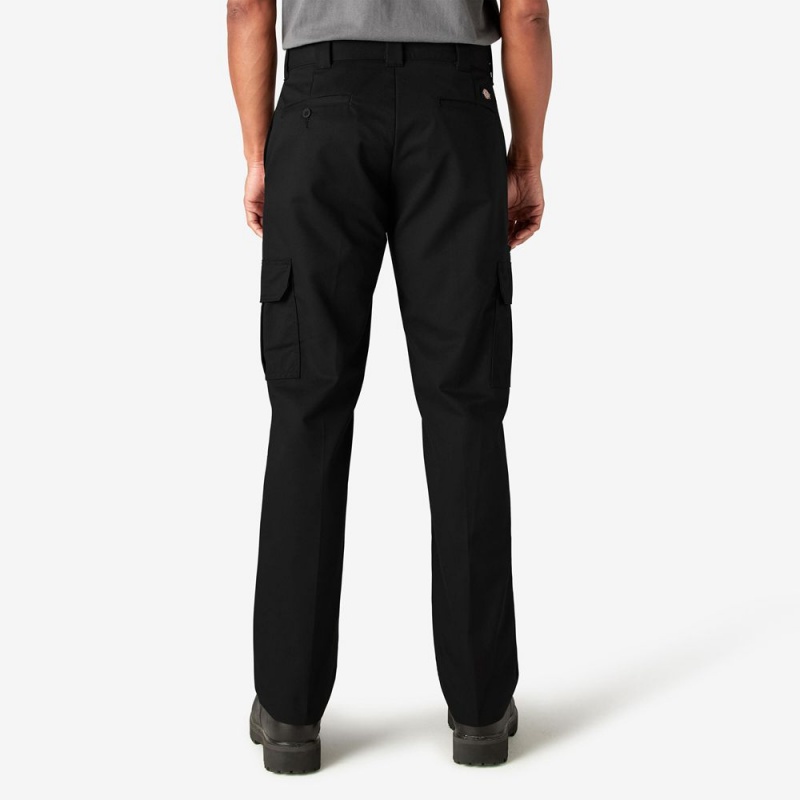 Black Men's Dickies FLEX Regular Fit Cargo Pants | PHT670258