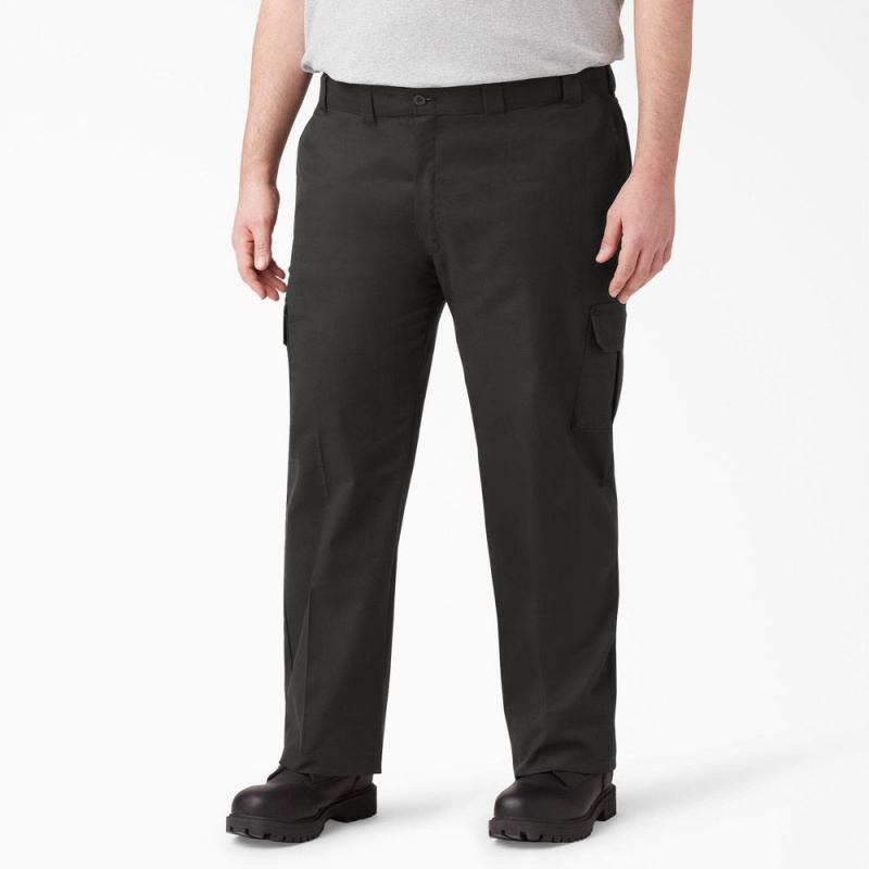 Black Men's Dickies FLEX Regular Fit Cargo Pants | PHT670258