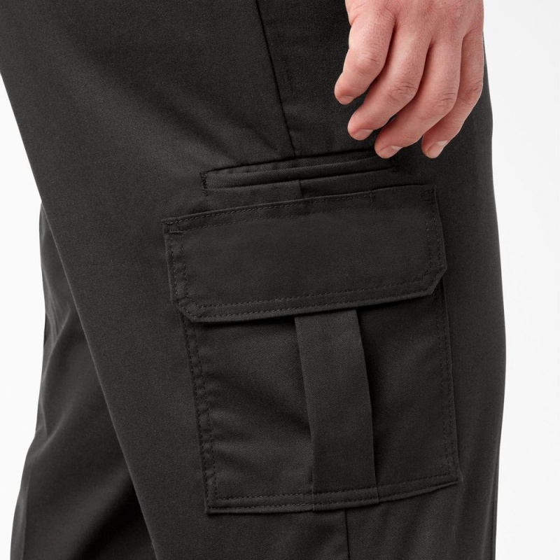 Black Men's Dickies FLEX Regular Fit Cargo Pants | PHT670258