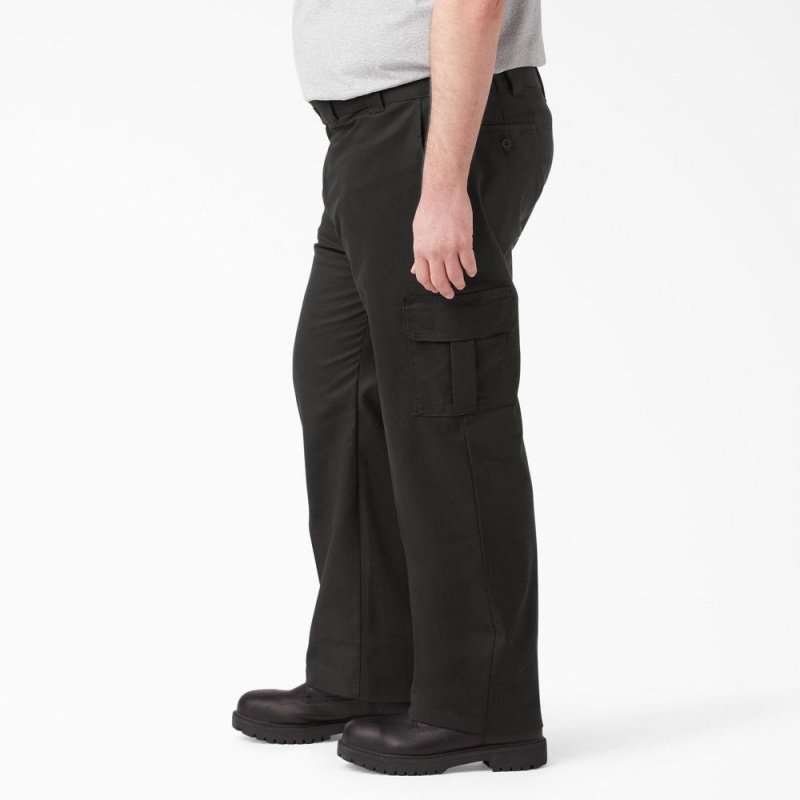 Black Men's Dickies FLEX Regular Fit Cargo Pants | PHT670258