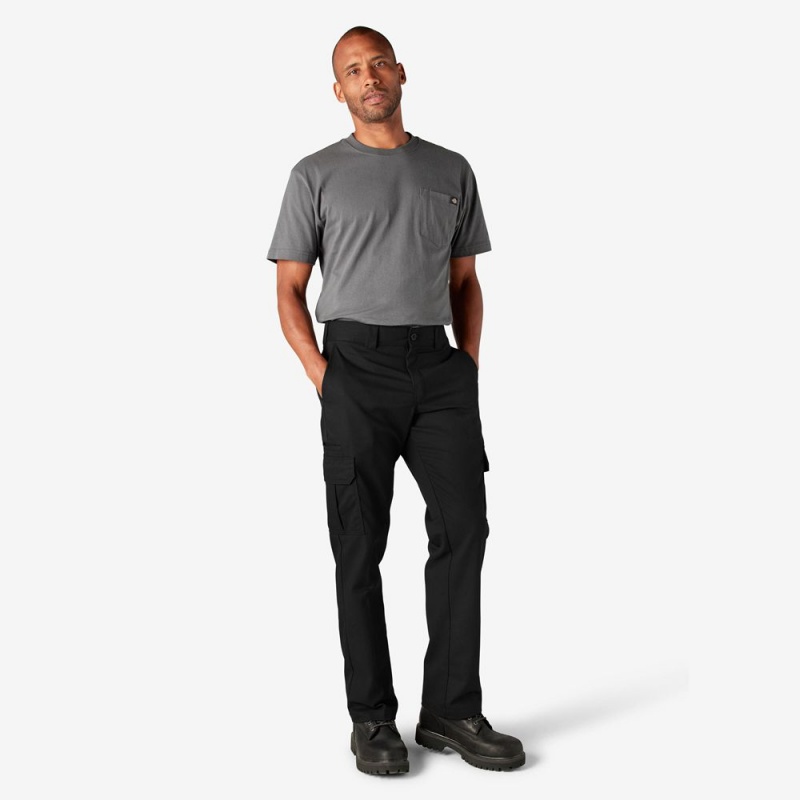 Black Men's Dickies FLEX Regular Fit Cargo Pants | PHT670258