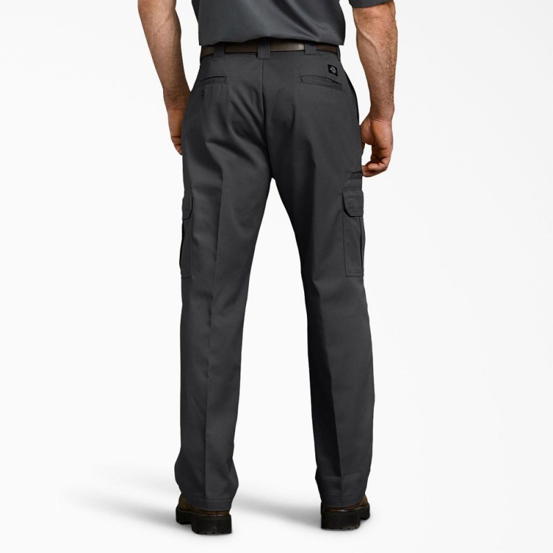 Black Men's Dickies FLEX Relaxed Fit Cargo Pants | DKC849206