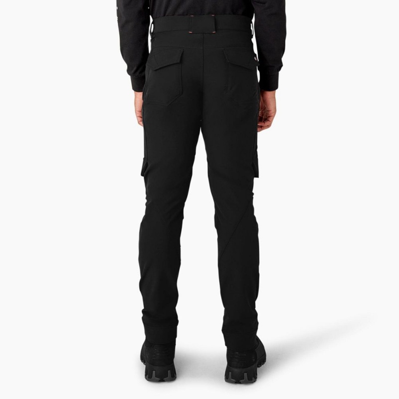 Black Men's Dickies FLEX Slim Fit Double Knee Tapered Pants | FRZ687425